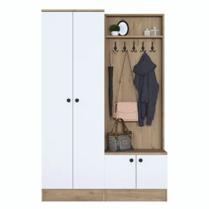 Hooda Hallmöbelset Vit/Brun Hanah Home - Möbler Köp online