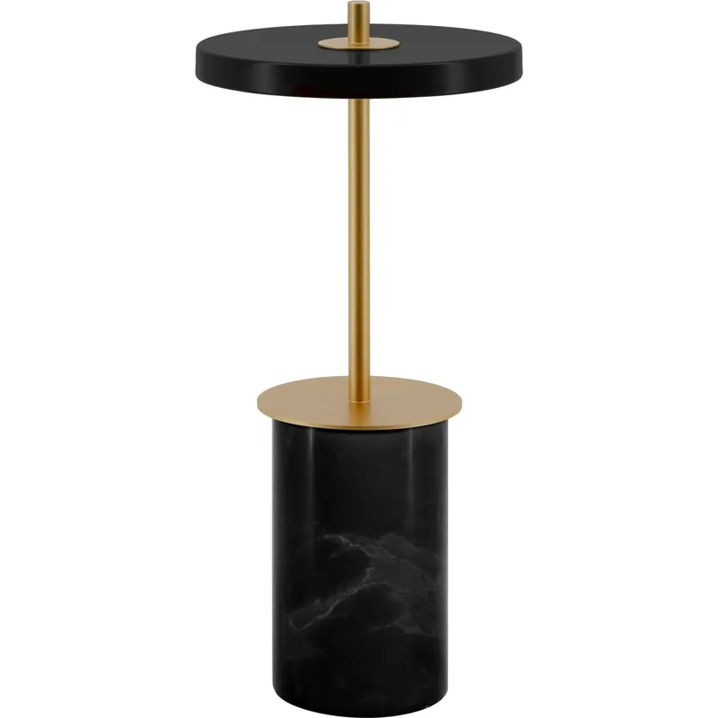 Asteria Move Mini Bordslampa Portabel, Svart Marmor Outlet