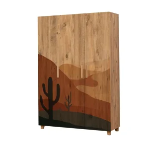 Rabatter Leva Garderob 120x189 cm Brun Hanah Home - Förvaring