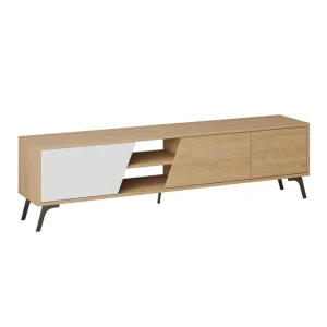Fiona Tv-bänk 180x35,6 cm Brun/Vit Hanah Home - Möbler Rea