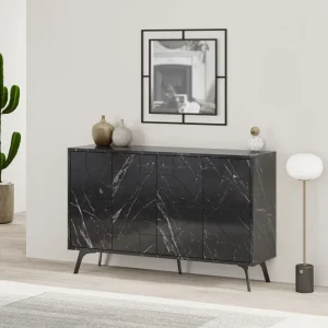 Köp online Konsollbord Dune 123x77,4 cm Svart Hanah Home - Möbler