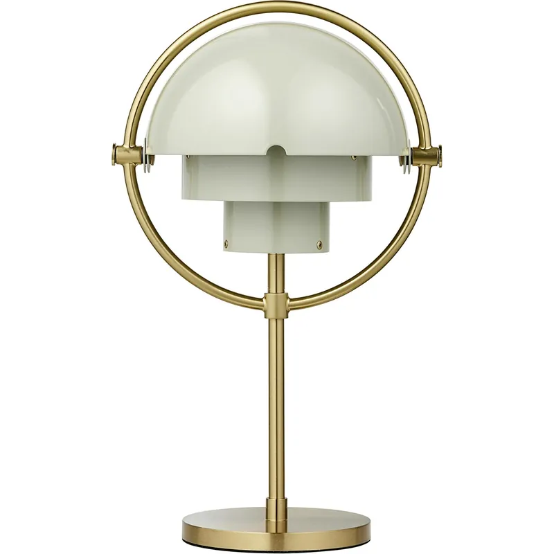 Multi-Lite Bordslampa Portabel, Mässing / Pastel Gray Lägg i varukorgen