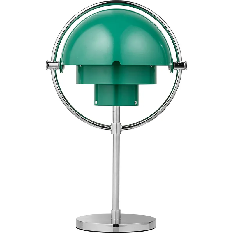 Multi-Lite Bordslampa Portabel, Krom / Teal Green Populärt val