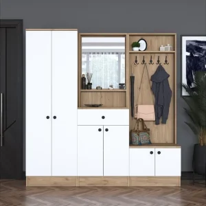Fynd Hooda Hallmöbelset Brun/Vit Hanah Home - Möbler