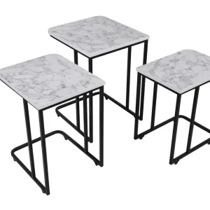 Nagako Satsbord Vit/Svart Hanah Home - Möbler Extra rabatt