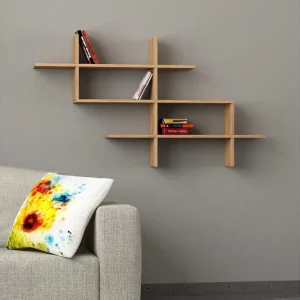 Halic Bokhylla 150x22 cm Brun Hanah Home - Förvaring Fynd