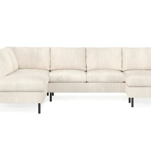 Billigare Scandinavian Choice Peppe 4-sits Vänstervänd U-formad Soffa med Divan och Schäslong i Manchester Beige - Möbler