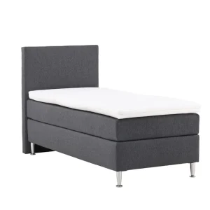 Venture Home Toledo Sängpaket Kontinentalsäng 90x200 cm Mörkgrå - Möbler Rabatter