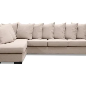 Bloomington Nebraska Divansoffa 4-sits Vänster Kuvertkuddar Beige - Möbler Billig