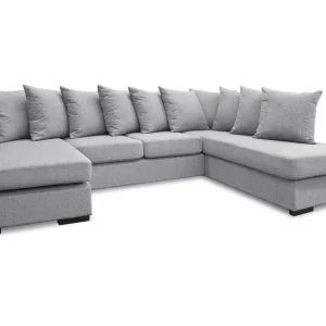 Fynd Scandinavian Choice Nebraska U-soffa med Divan Vänster inkl Kuvertkuddar Grå - Möbler