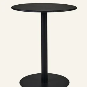 Trädgårdsbord svart - 73 cm ø60 Snabb frakt