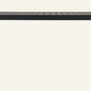 Billig Trädgårdsbord svart - 180x90x74,5 cm