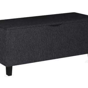 Säker betalning Hawes Sängkista 130 cm Svart/Björk - Möbler