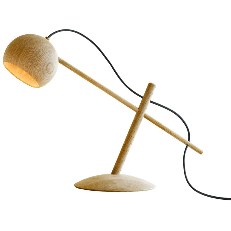 Kundfavorit Lune Bordslampa, Oljad Ek