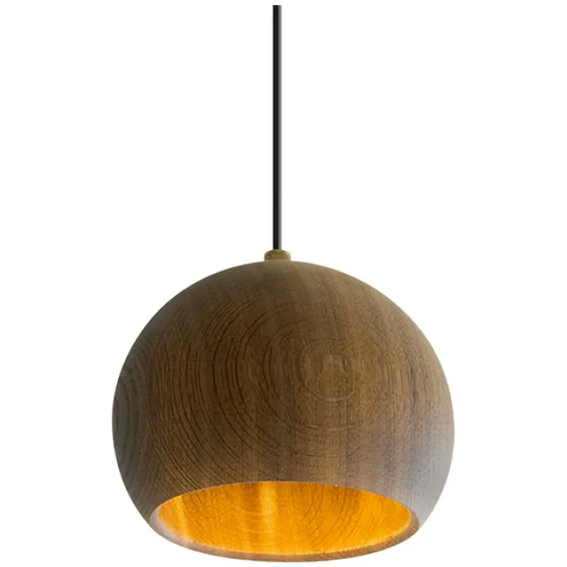 Sista chansen Lune Pendel Ø14 cm, Rökt Ek