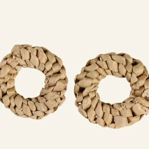 Billig 2-pack servettringar natur - ø6,5cm h2cm