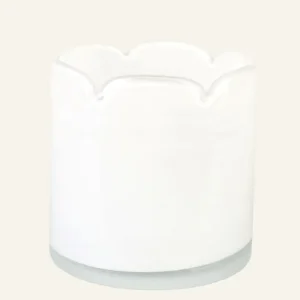 Kundfavorit Värmeljushållare vit - 12x12x12 cm
