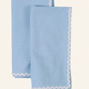 2-pack tygservetter ljusblå - 45x45 cm Nedsatt pris