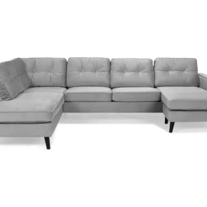 Scandinavian Choice Monroe U-soffa med Divan Höger Sammet - Möbler Snabb frakt