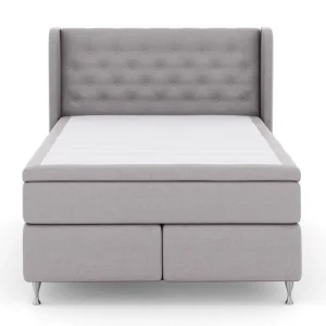 Populär Select No 4 Komplett Sängpaket 140x200 Fast/Medium Ljusgrå/Silver - Möbler