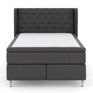 Kundfavorit Select No 5 Komplett Sängpaket 140x200 Fast/Medium Watergel Mörkgrå/Silver - Möbler