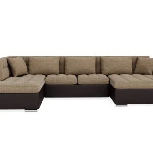 Majestic Furniture Dynir Hörnbäddsoffa Divan med Förvaring Höger Beige/Brun - Möbler Rea