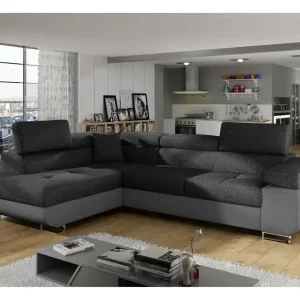 Majestic Furniture Bobis Bäddsoffa med Schäslong Vänster Grå - Möbler Utförsäljning