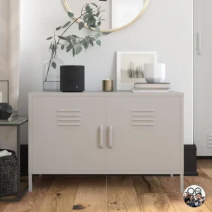 Queer Eye Bradford Skänk 100x40 cm Ljusgrå Dorel Home - Förvaring Rabatter