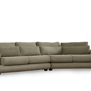 Relento Svängd Soffa 4-sits Grön - Möbler Erbjudande