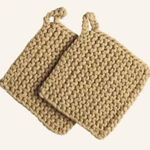 Grytlapp beige - 19x19 cm Expressleverans