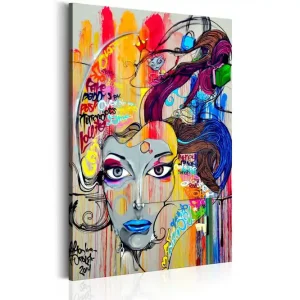 Populär Tavla Colourful Thoughts VALUE_MISSING_3 80x120 - Inredning