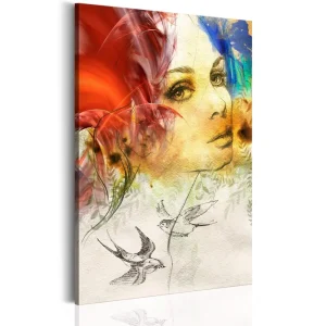 risnedsättning Tavla Fiery Lady VALUE_MISSING_3 80x120 - Inredning