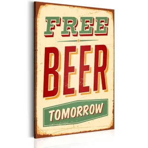 Tavla Free Beer Tomorrow VALUE_MISSING_3 80x120 - Inredning Kampanj