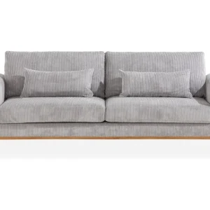 Scandinavian Choice Copenhagen 3-sits Manchestersoffa Ljusgrå - Möbler Erbjudandepris