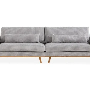 Scandinavian Choice Copenhagen 4-sits Manchestersoffa Ljusgrå - Möbler Utförsäljning