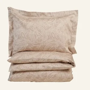 Kampanjpris Påslakanset i egyptisk bomull satin sand - 150x210 cm