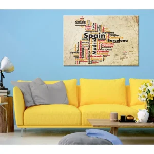 Lägg i varukorgen Tavla Spanish Cities (ES) 120x80 - Inredning