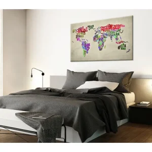 Tavla World Map: Tour (EN) 90x60 - Inredning Expressleverans