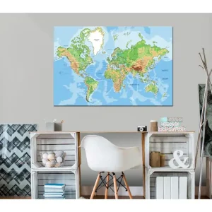 Tavla Explore the World! 90x60 - Inredning Reapris