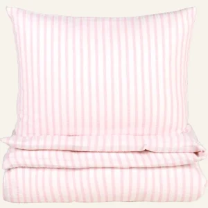 Utförsäljning Påslakanset i bäckebölja ljusrosa - 150x210 cm