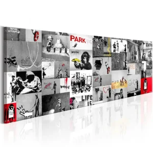 Tavla Street Art Banksy Ii VALUE_MISSING_3 135x45 - Inredning Sista chansen