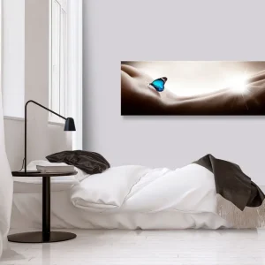 Tavla Woman and Butterfly (1 Part) Narrow 120x40 - Inredning Köp online