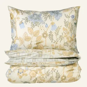 Premium Påslakanset i satin multi/grön - 150x210 cm/50x60 cm