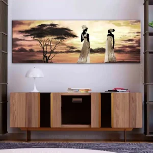 Tavla African Goddesses (1 Part) Narrow 135x45 - Inredning Säker betalning