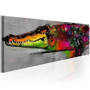 Tavla Colourful Alligator VALUE_MISSING_3 135x45 - Inredning Populär