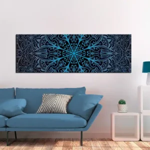 Rabatt Tavla Feathers (1 Part) Blue Narrow 135x45 - Inredning