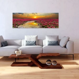 risnedsättning Tavla Lily Field (1 Part) Narrow VALUE_MISSING_2 135x45 - Inredning