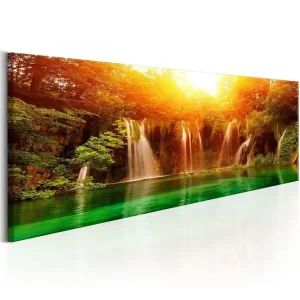 risnedsättning Tavla Nature: Magnificent Waterfall 120x40 - Inredning