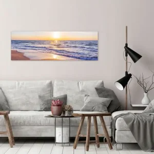 Tavla Calm Waves (1 Part) Narrow Brown 120x40 - Inredning Populär