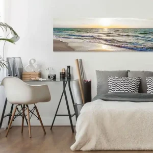 Köp nu Tavla Calm Waves (1 Part) Narrow Grey 135x45 - Inredning